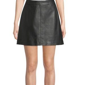 Cupcakes and Cashmere Marrie Leather Miniskirt